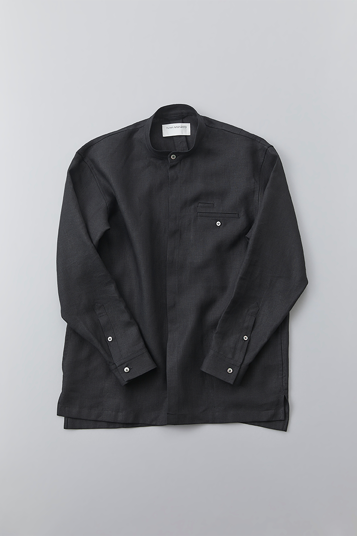 Atelier Mao Collar Shirt (Black)