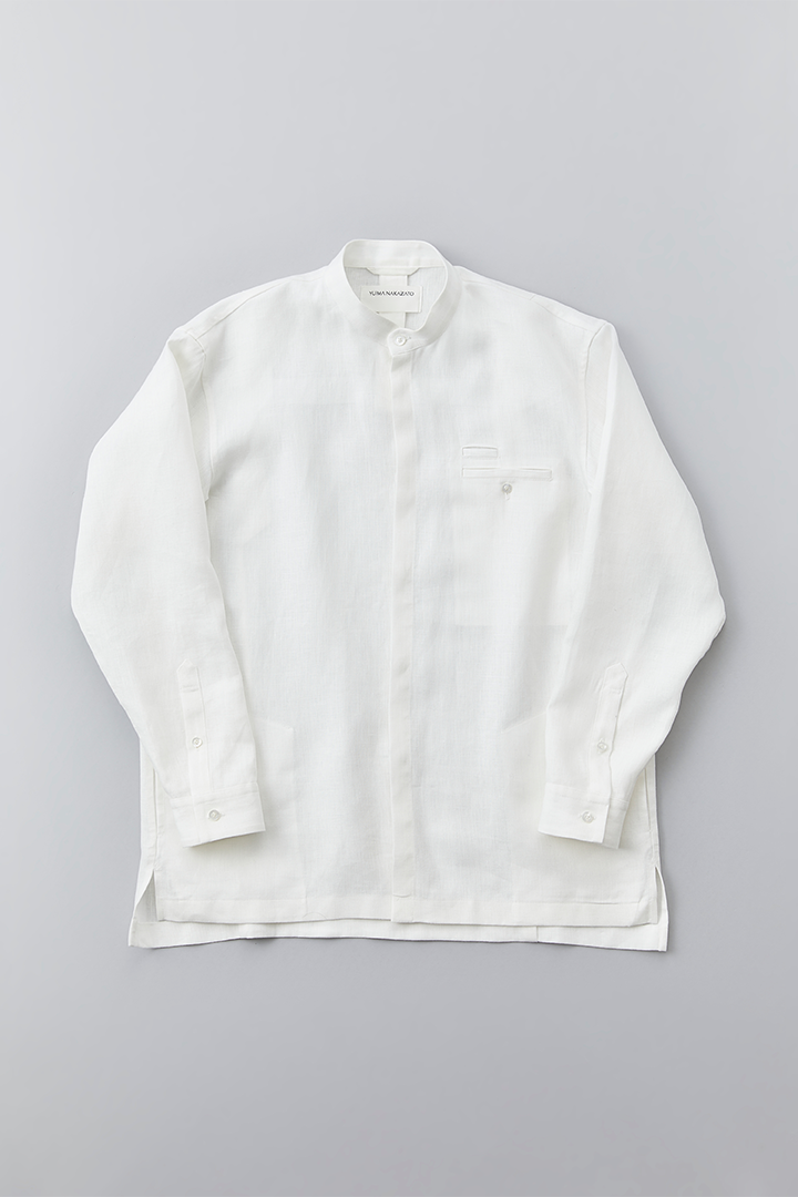 Atelier Mao Collar Shirt (White)