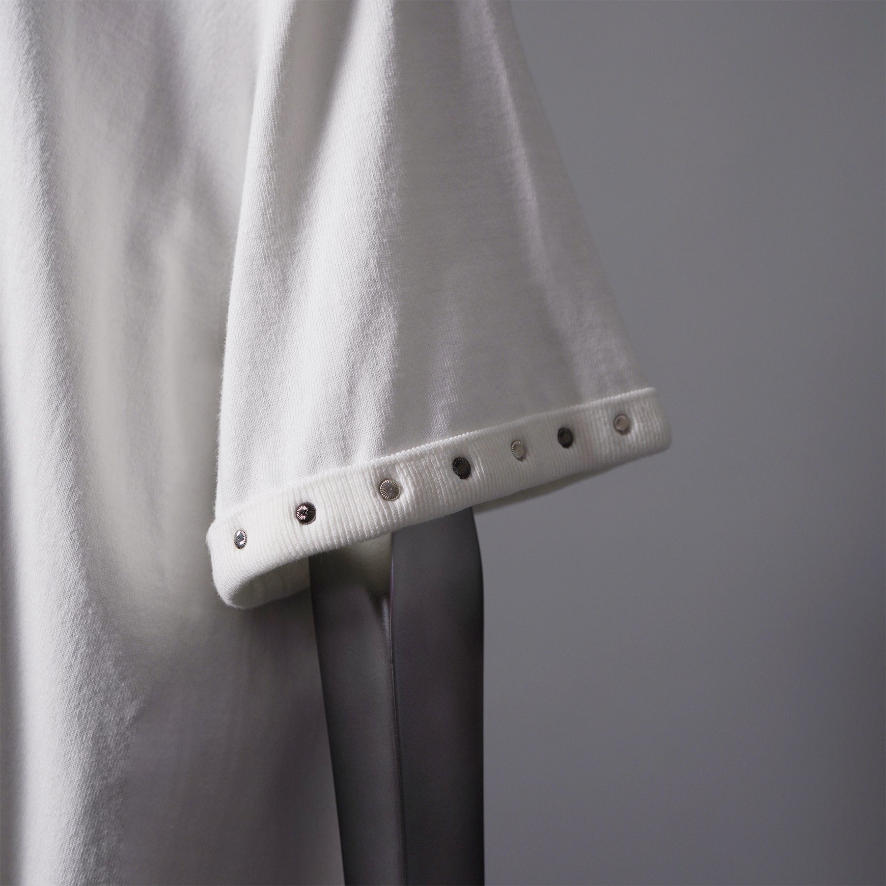 TYPE-1 Knit Organic Cotton Half Sleeves with Black Washer (White)