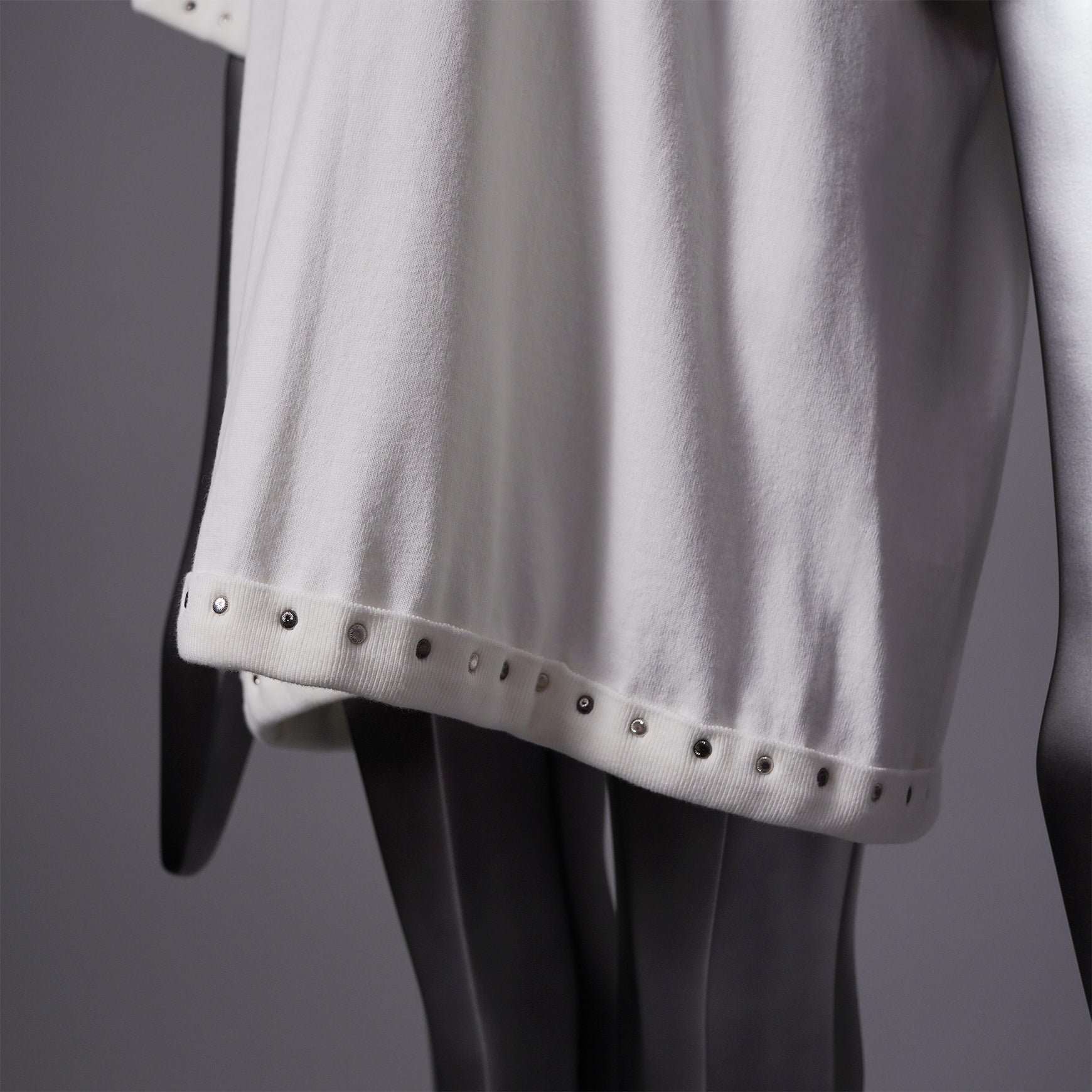 TYPE-1 Knit Organic Cotton Half Sleeves with Black Washer (White)