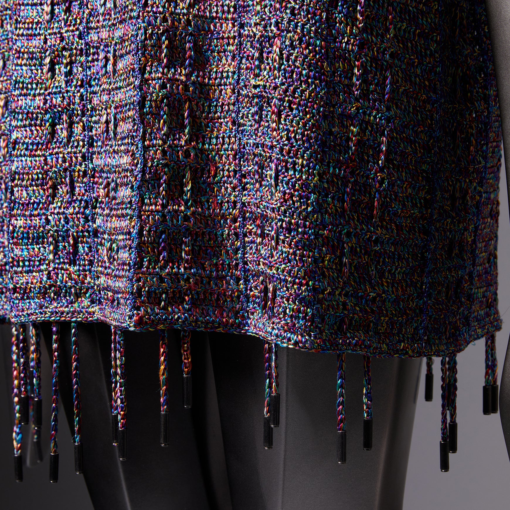 TYPE-1 ATLAS Upcycle Silk Half Sleeves Body Part Hand Knit (Multi)