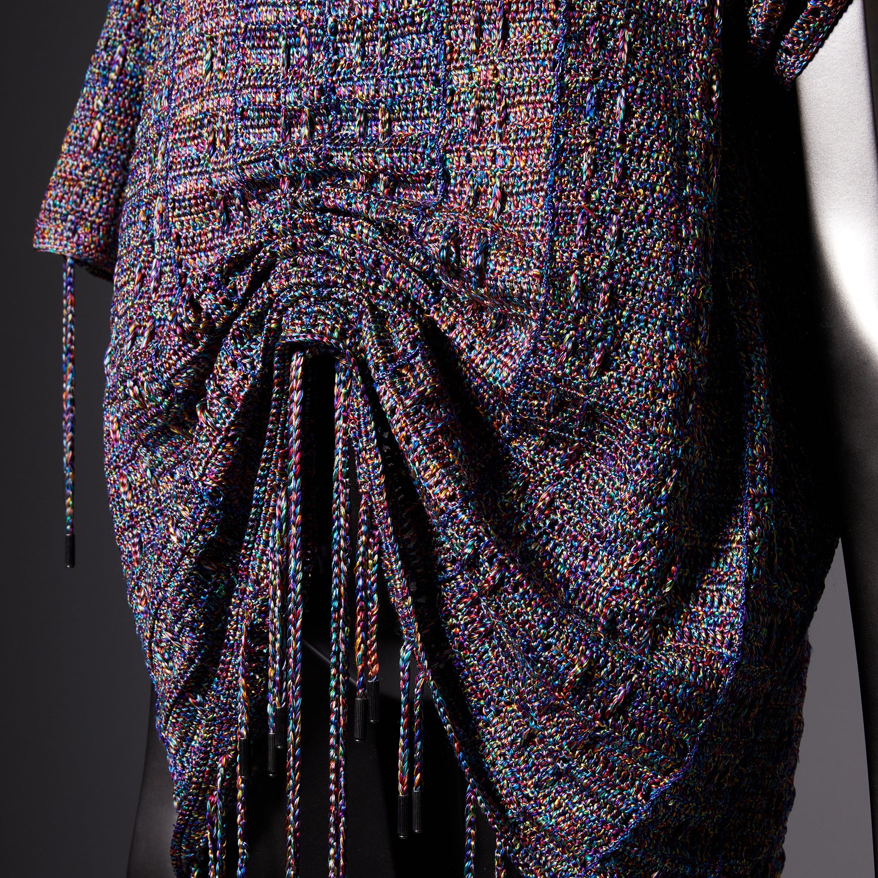 TYPE-1 ATLAS Upcycle Silk Half Sleeves Body Part Hand Knit (Multi)