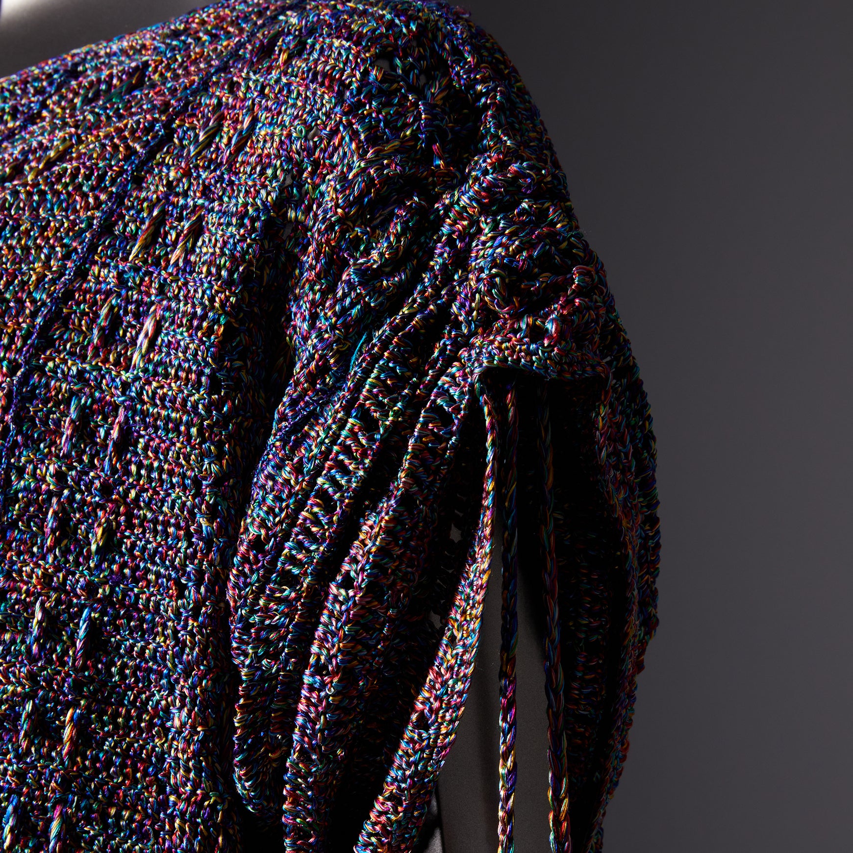 TYPE-1 ATLAS Upcycle Silk Half Sleeves Body Part Hand Knit (Multi)