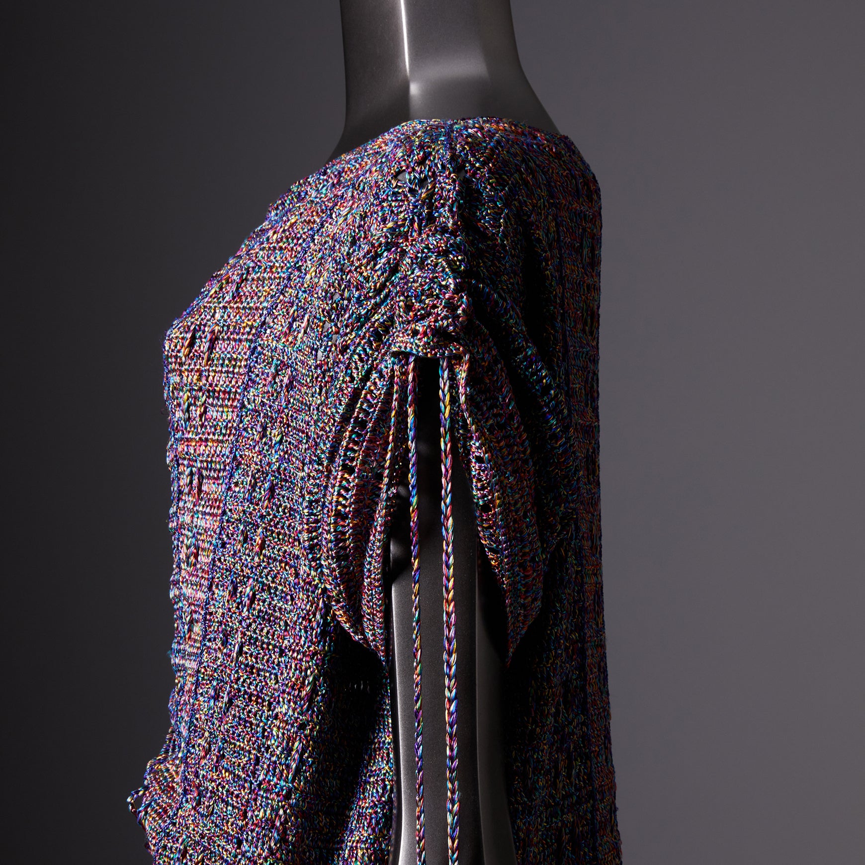 TYPE-1 ATLAS Upcycle Silk Half Sleeves Body Part Hand Knit (Multi)