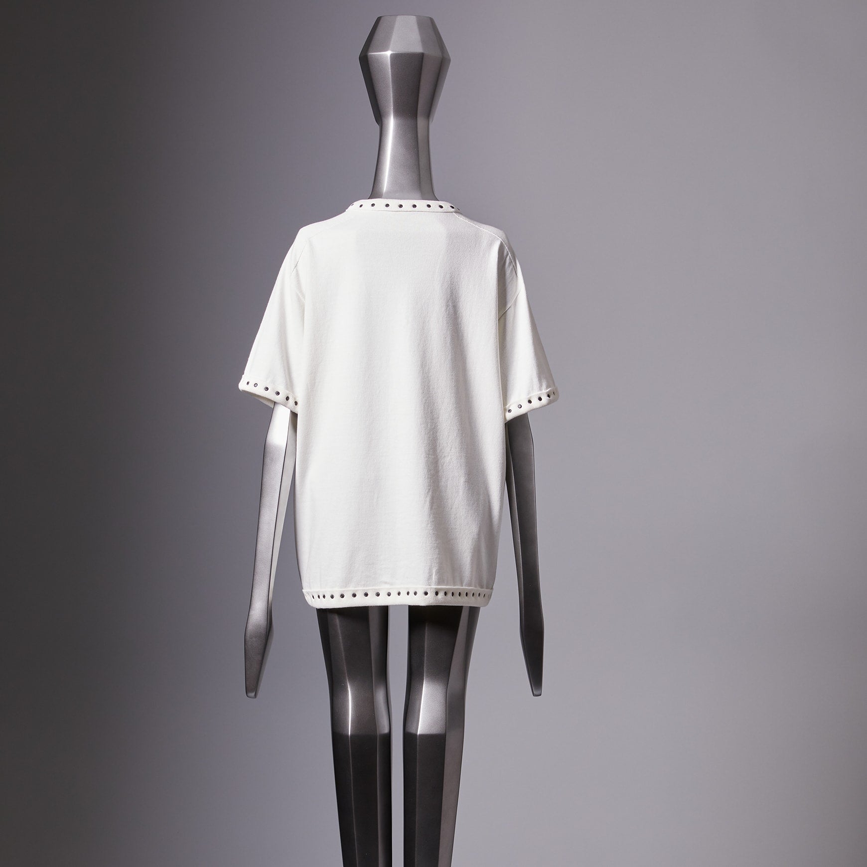 TYPE-1 Knit Organic Cotton Half Sleeves (White)