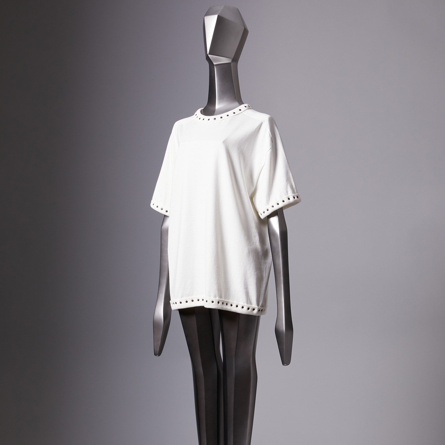 TYPE-1 Knit Half Sleeves Organic Cotton Body Part (White)