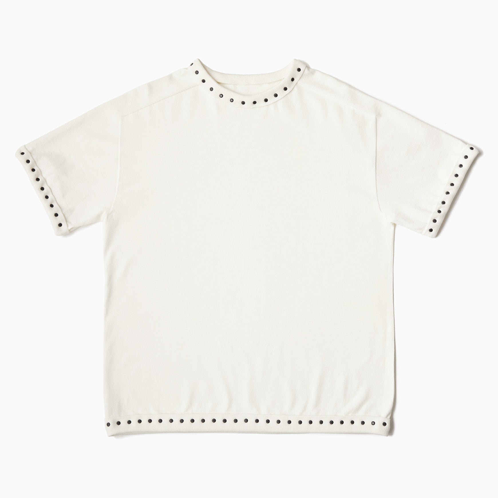 TYPE-1 Knit Half Sleeves Organic Cotton Body Part (White)