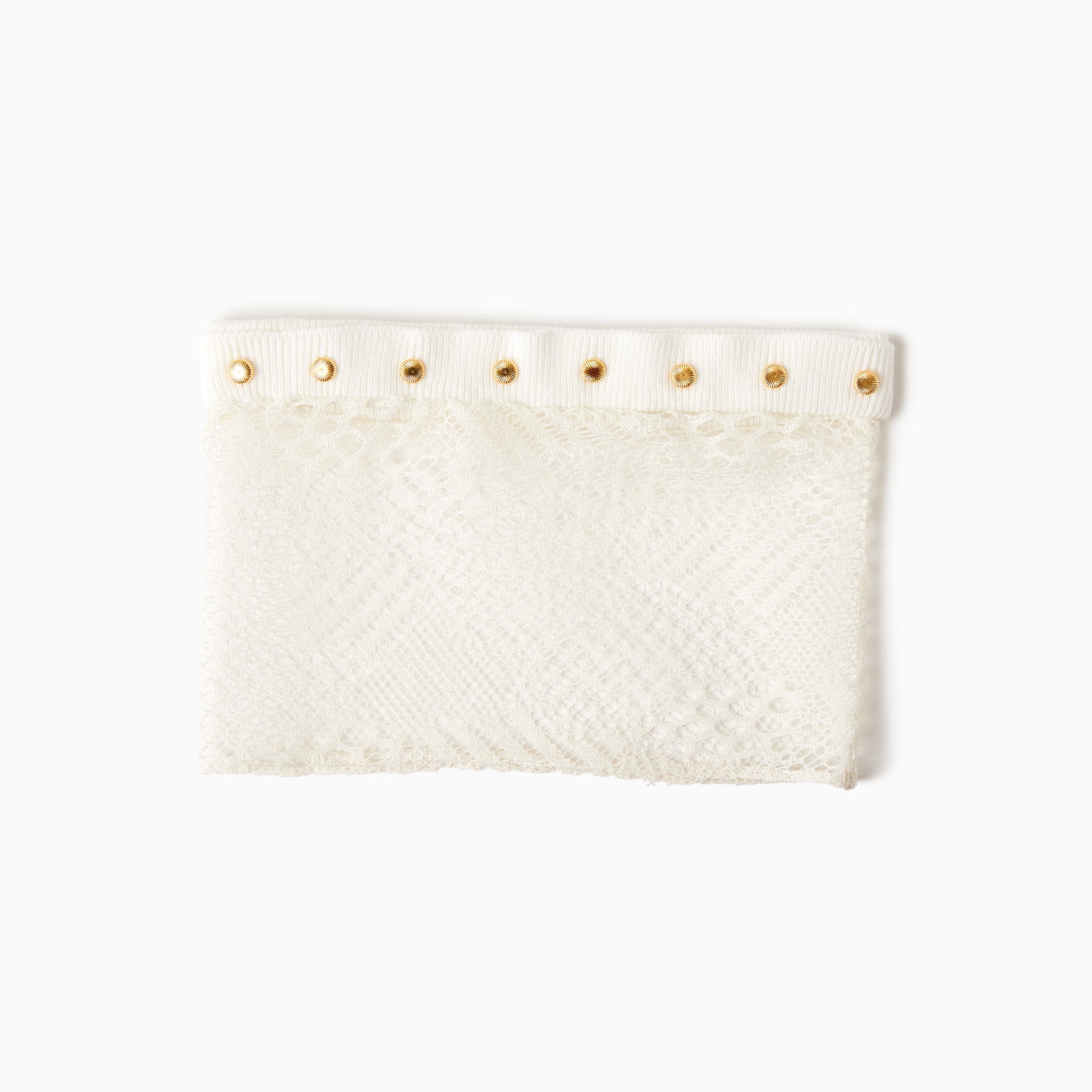 TYPE-1 Knit Half Sleeves French Lace Sleeve Parts Short (White Cells)
