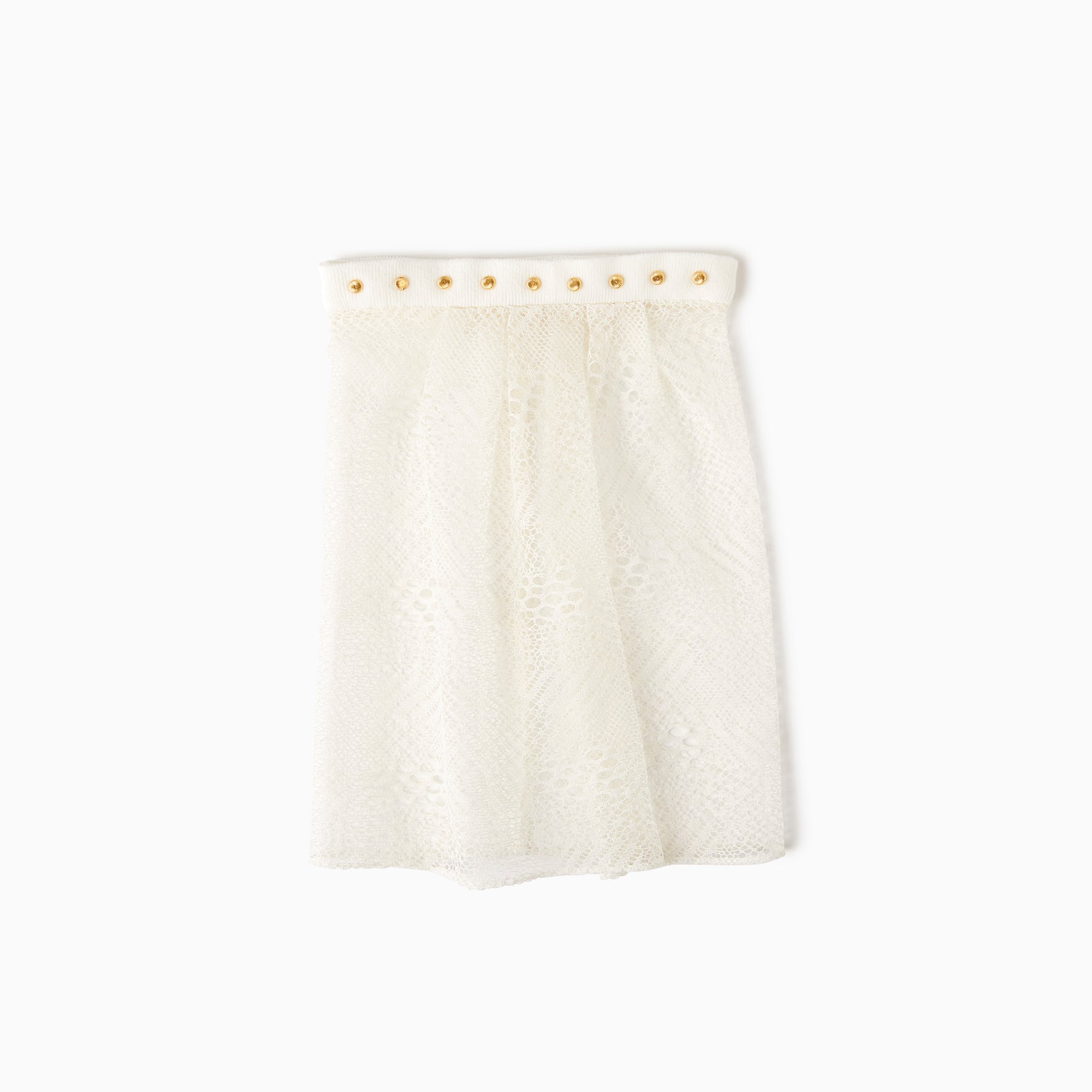 TYPE-1 Knit Half Sleeves French Lace Sleeve Parts Long (White Cells)