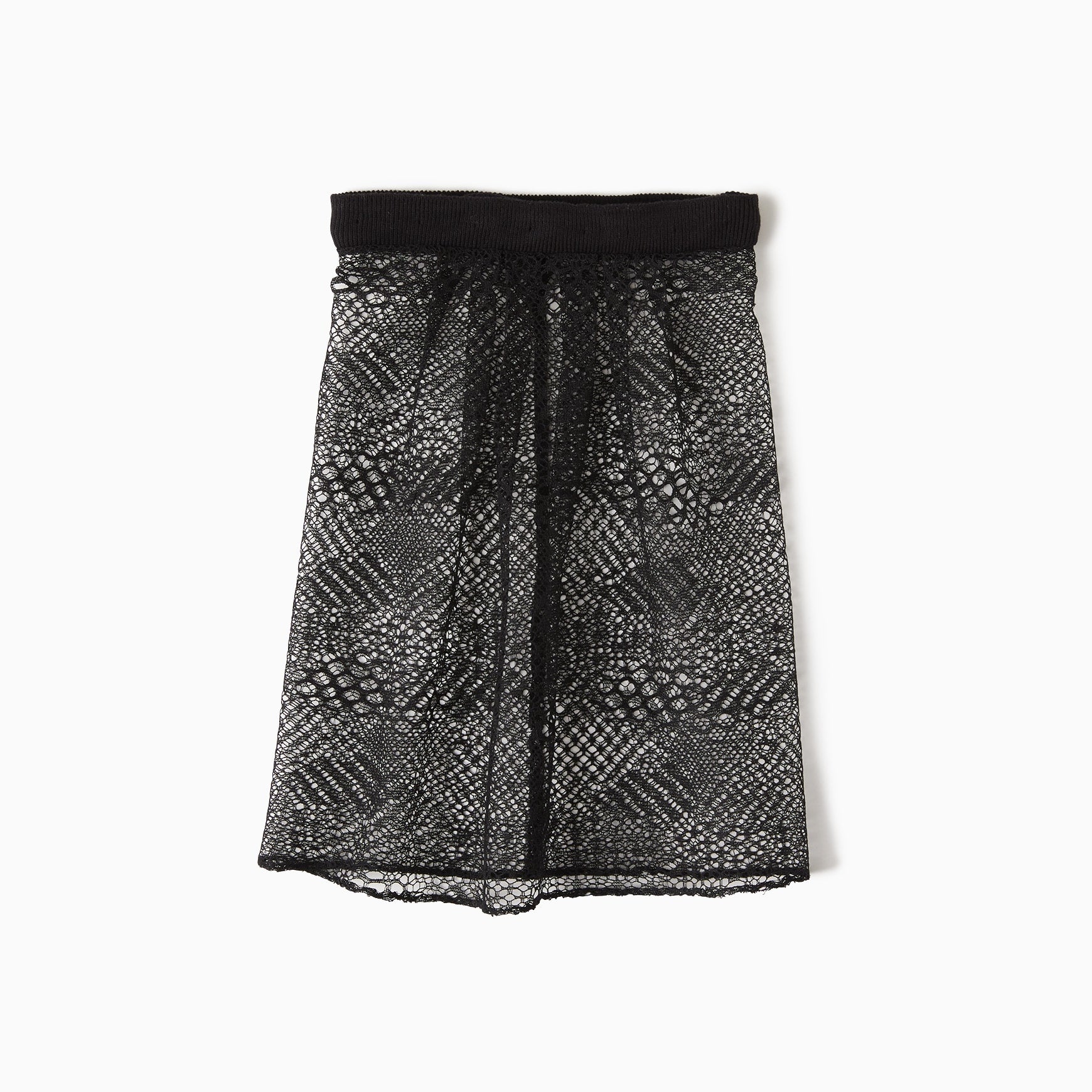 TYPE-1 Knit Half Sleeves French Lace Sleeve Parts Long (Black Cells)