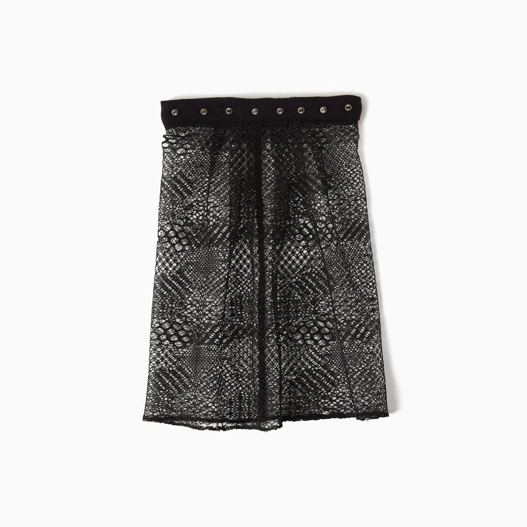 TYPE-1 Knit Half Sleeves French Lace Sleeve Parts Long (Black Cells)