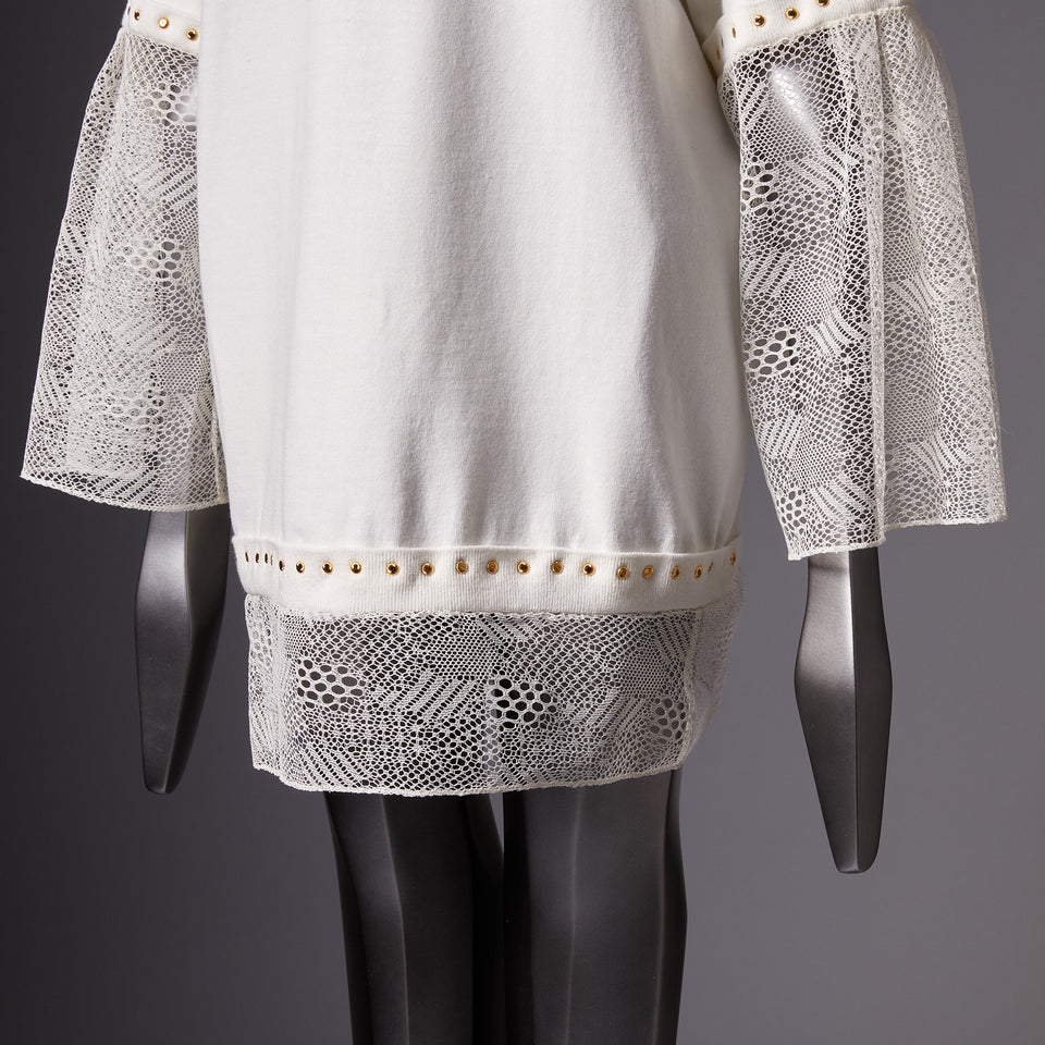 TYPE-1 Knit French Lace Waist Part (White Cells)