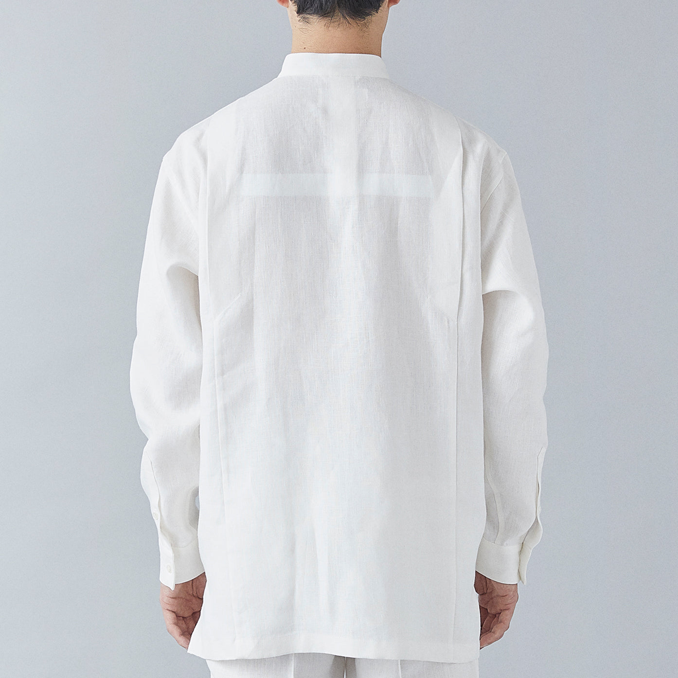 Atelier Mao Collar Shirt (White)