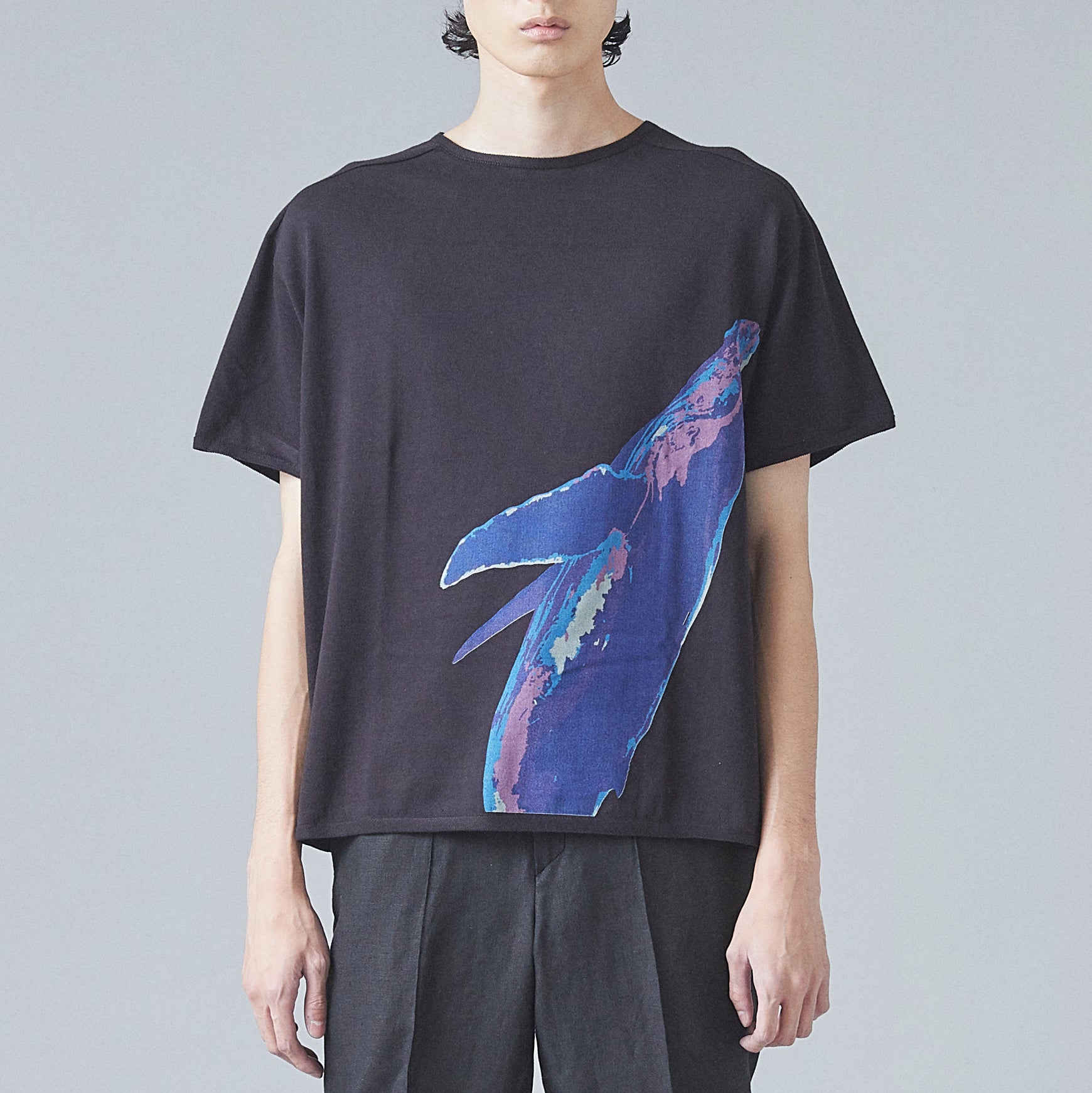 TYPE-1 EVOKE Organic Cotton Knit Half Sleeves Body Part (Black)