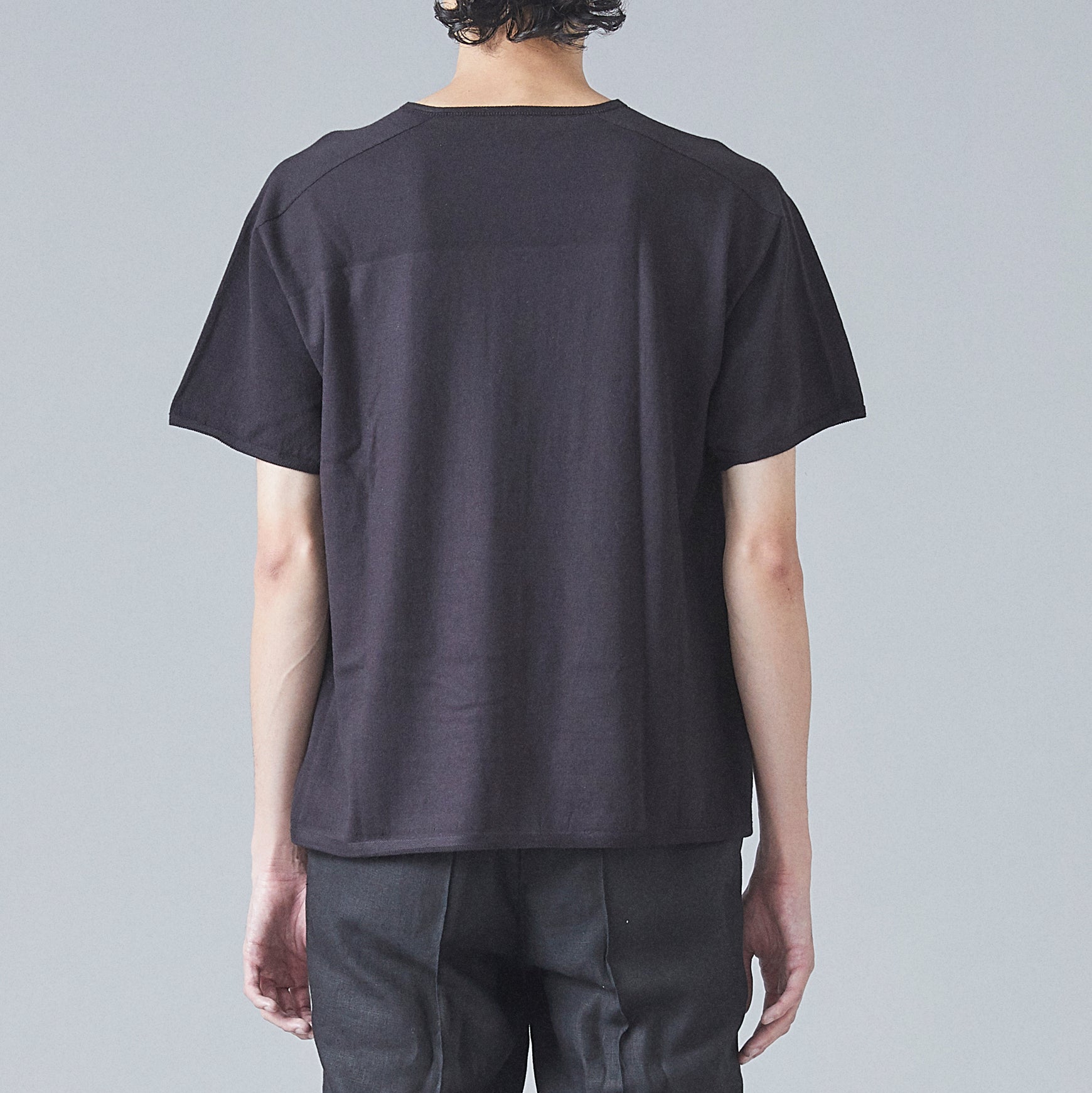 TYPE-1 EVOKE Organic Cotton Knit Half Sleeves Body Part (Black)