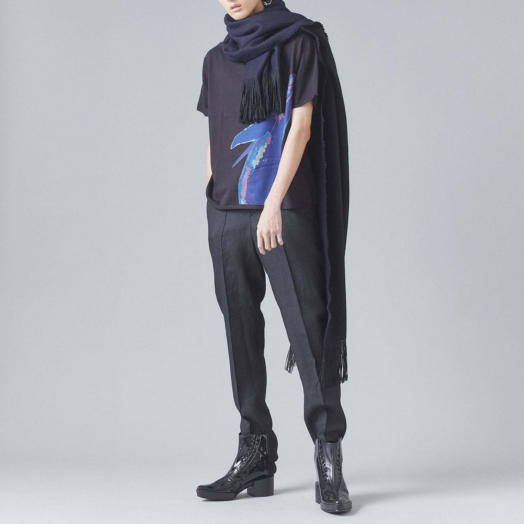TYPE-1 EVOKE Organic Cotton Knit Half Sleeves Body Part (Black)