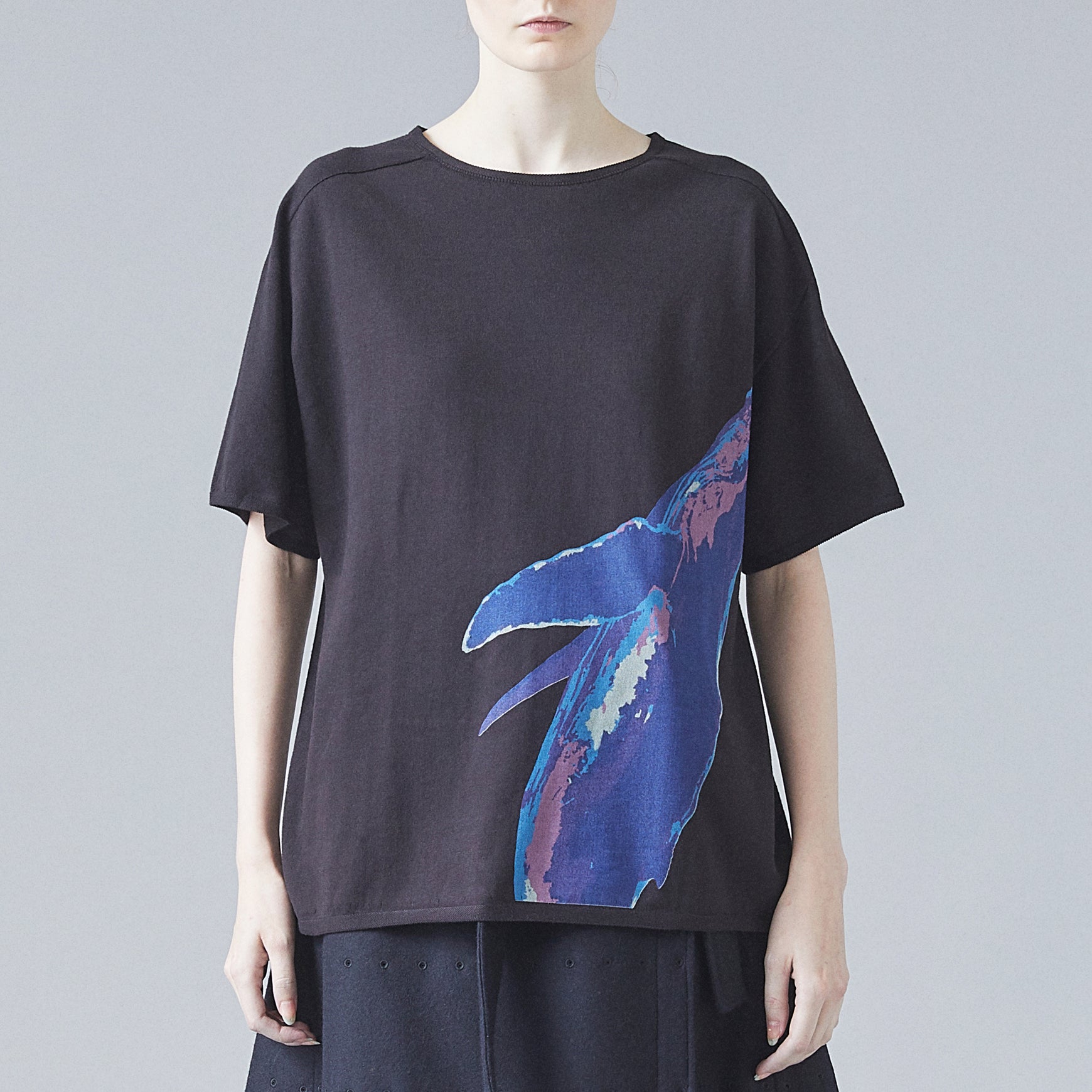 TYPE-1 EVOKE Organic Cotton Knit Half Sleeves Body Part (Black)