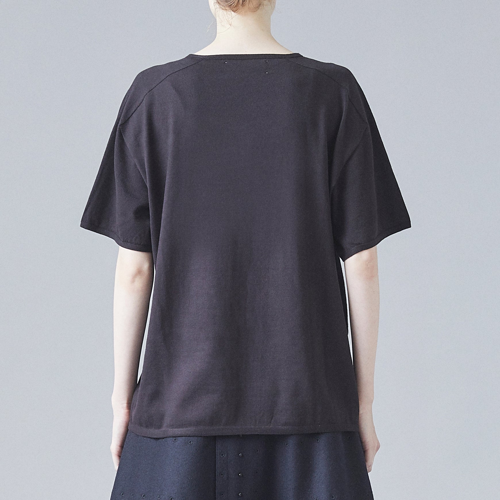 TYPE-1 EVOKE Organic Cotton Knit Half Sleeves Body Part (Black)