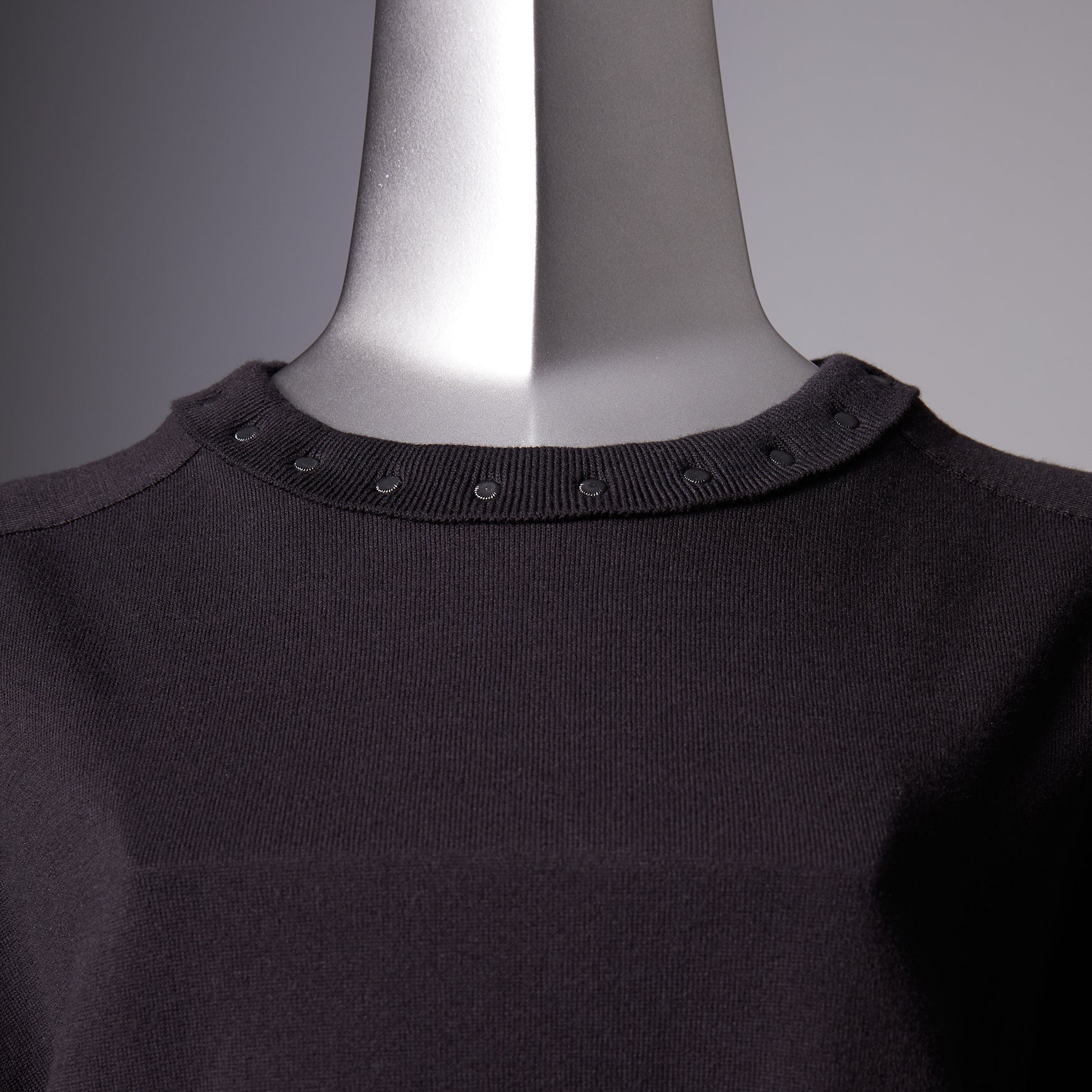 TYPE-1 Knit Organic Cotton Half Sleeves (Black)