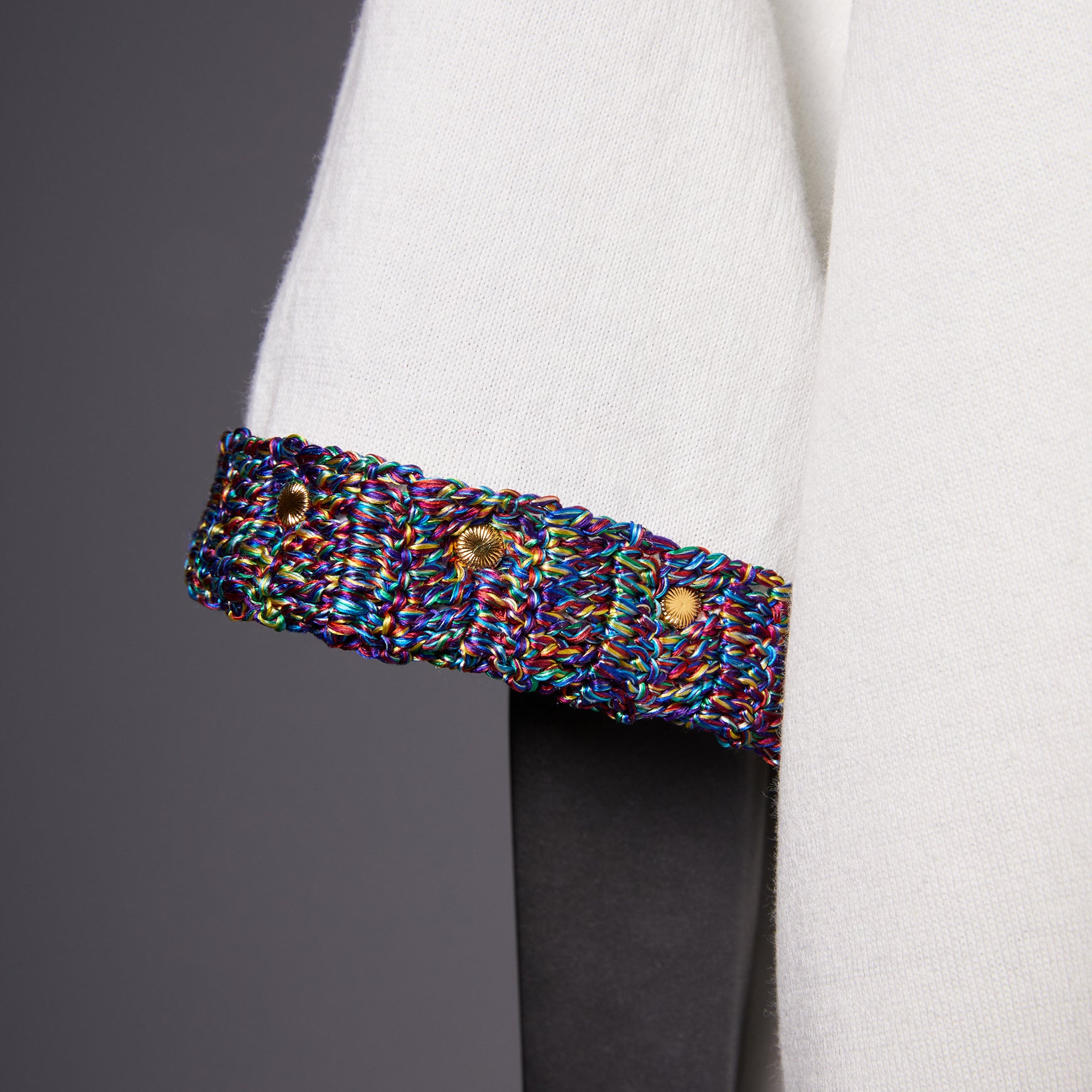 TYPE-1 ATLAS Silk Half Sleeves Sleeve Parts Hand Knit (Multi)