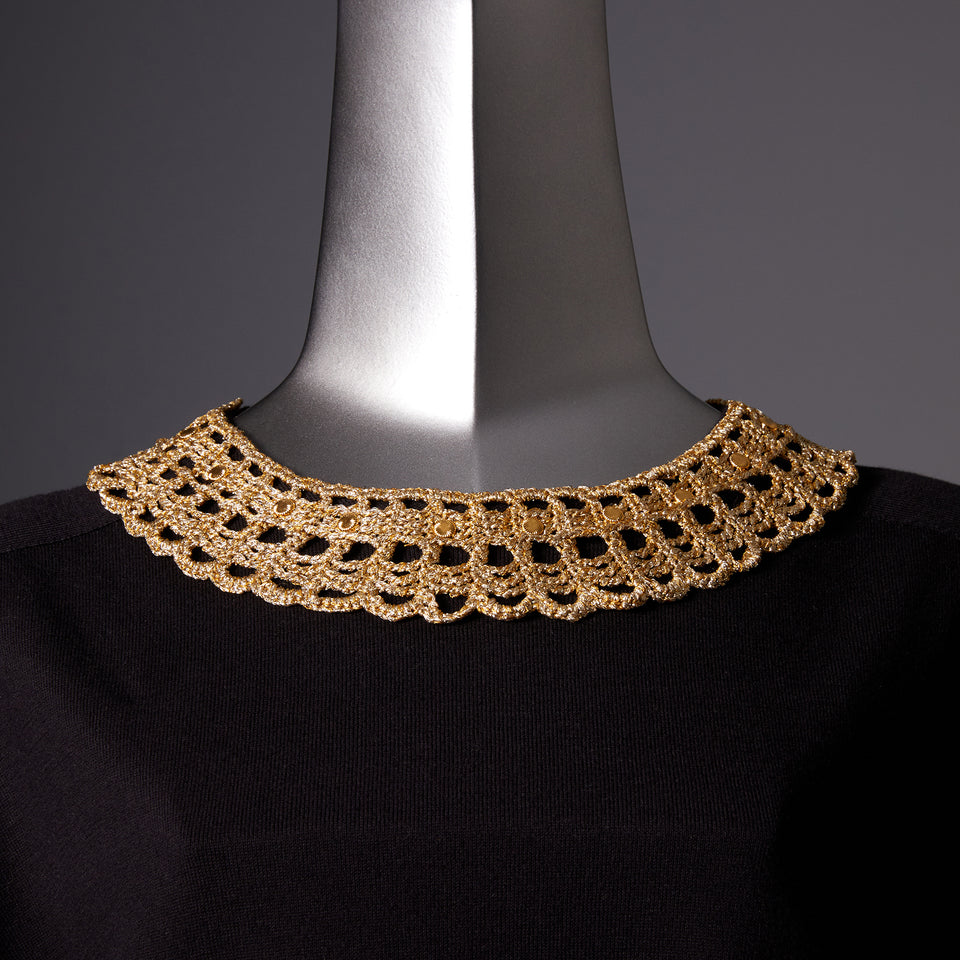 TYPE-1 ATLAS Flat Collar Part Hand Knit (Gold)