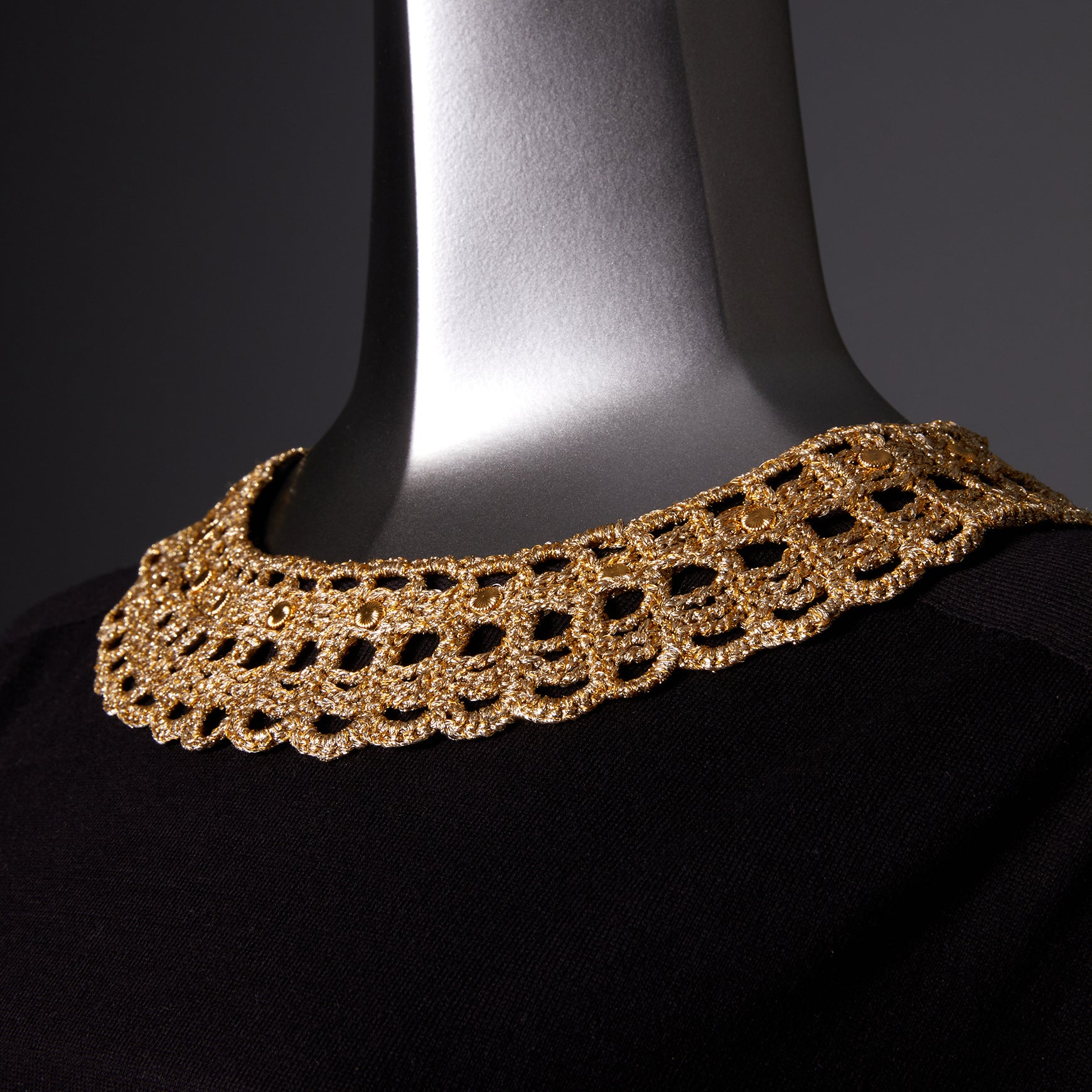 TYPE-1 ATLAS Flat Collar Part Hand Knit (Gold)