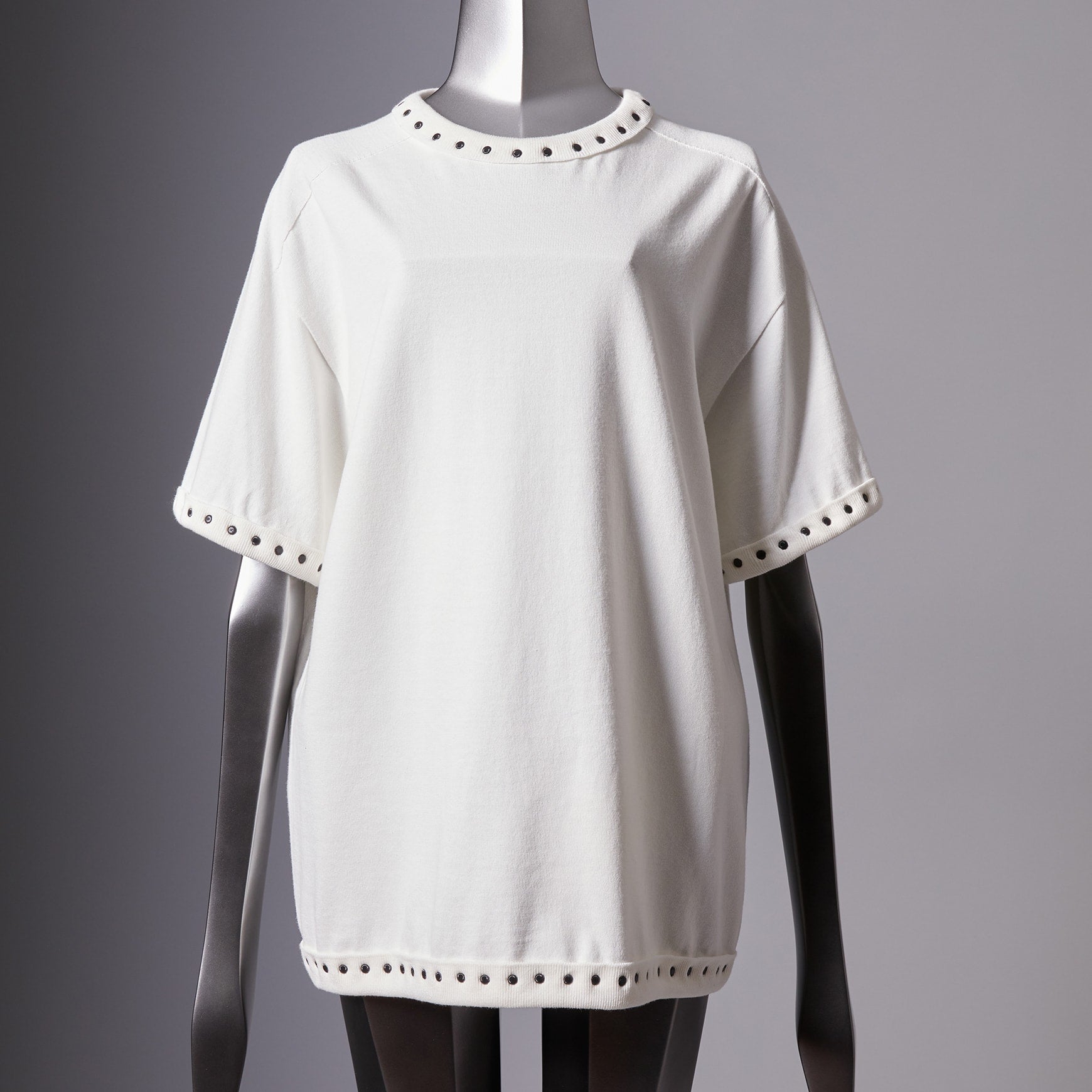 TYPE-1 Knit Organic Cotton Half Sleeves (White)