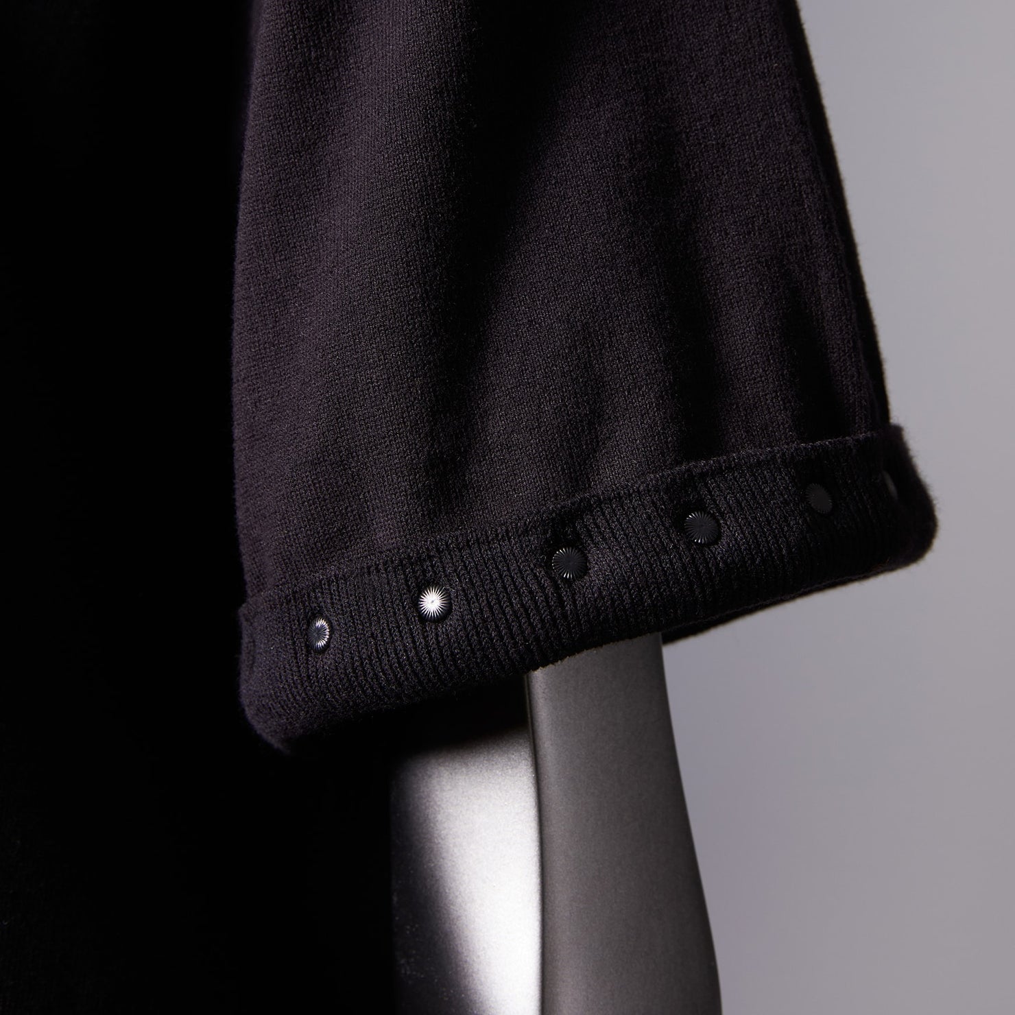 TYPE-1 Knit Half Sleeves Organic Cotton Sleeve Parts (Black)