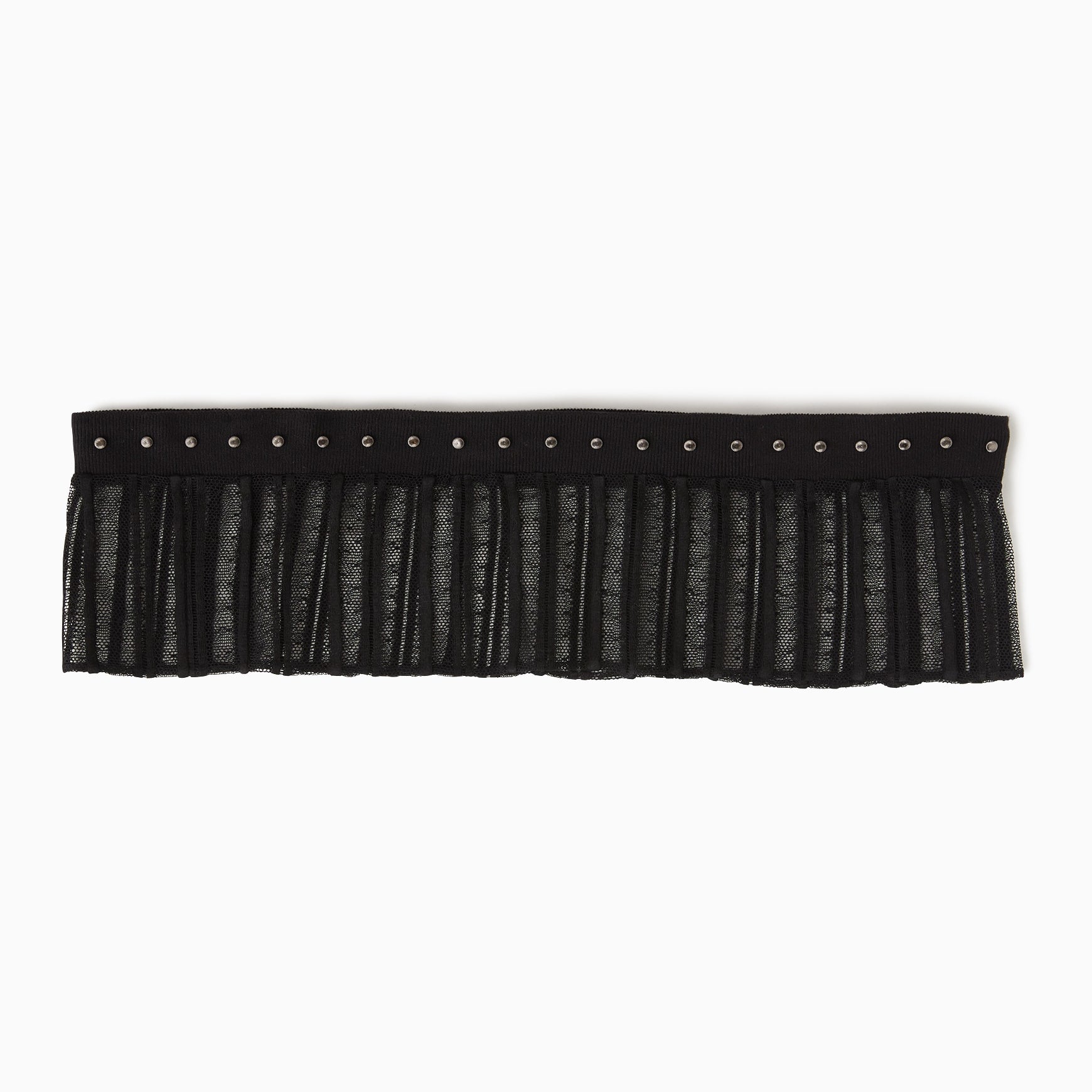 TYPE-1 Knit French Lace Waist Part (Black Stripes)