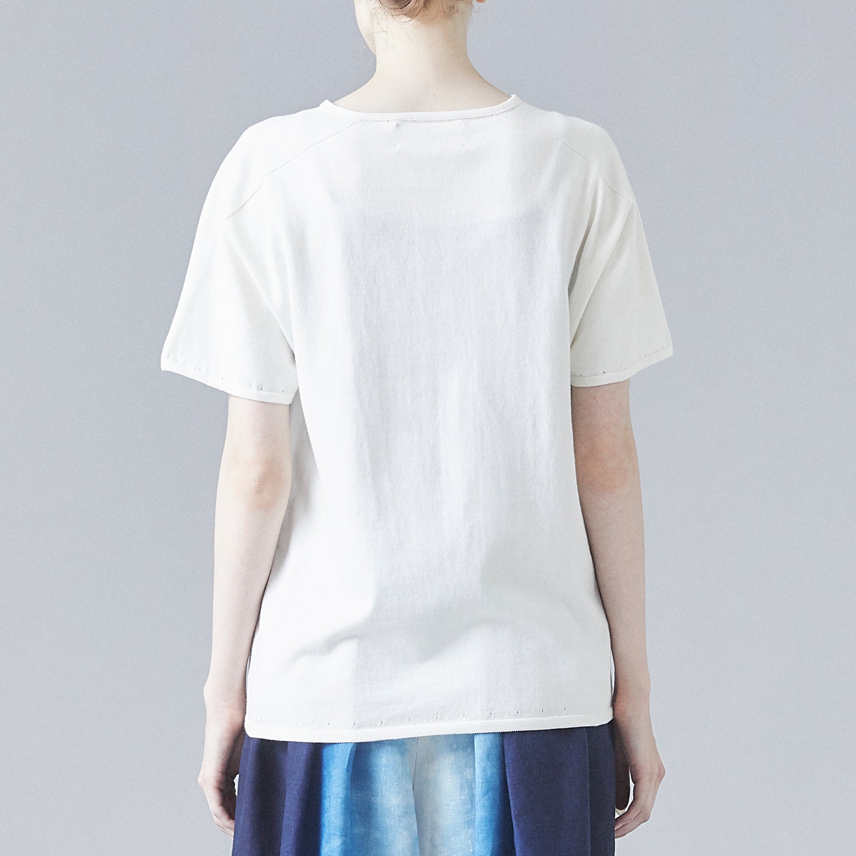 TYPE-1 Knit EVOKE Organic Cotton Half Sleeves Body Part (White)
